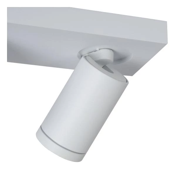 Lucide TAYLOR - Spot plafond Salle de bains - LED Dim to warm - GU10 - 3x5W 2200K/3000K - IP44 - Blanc - détail 2